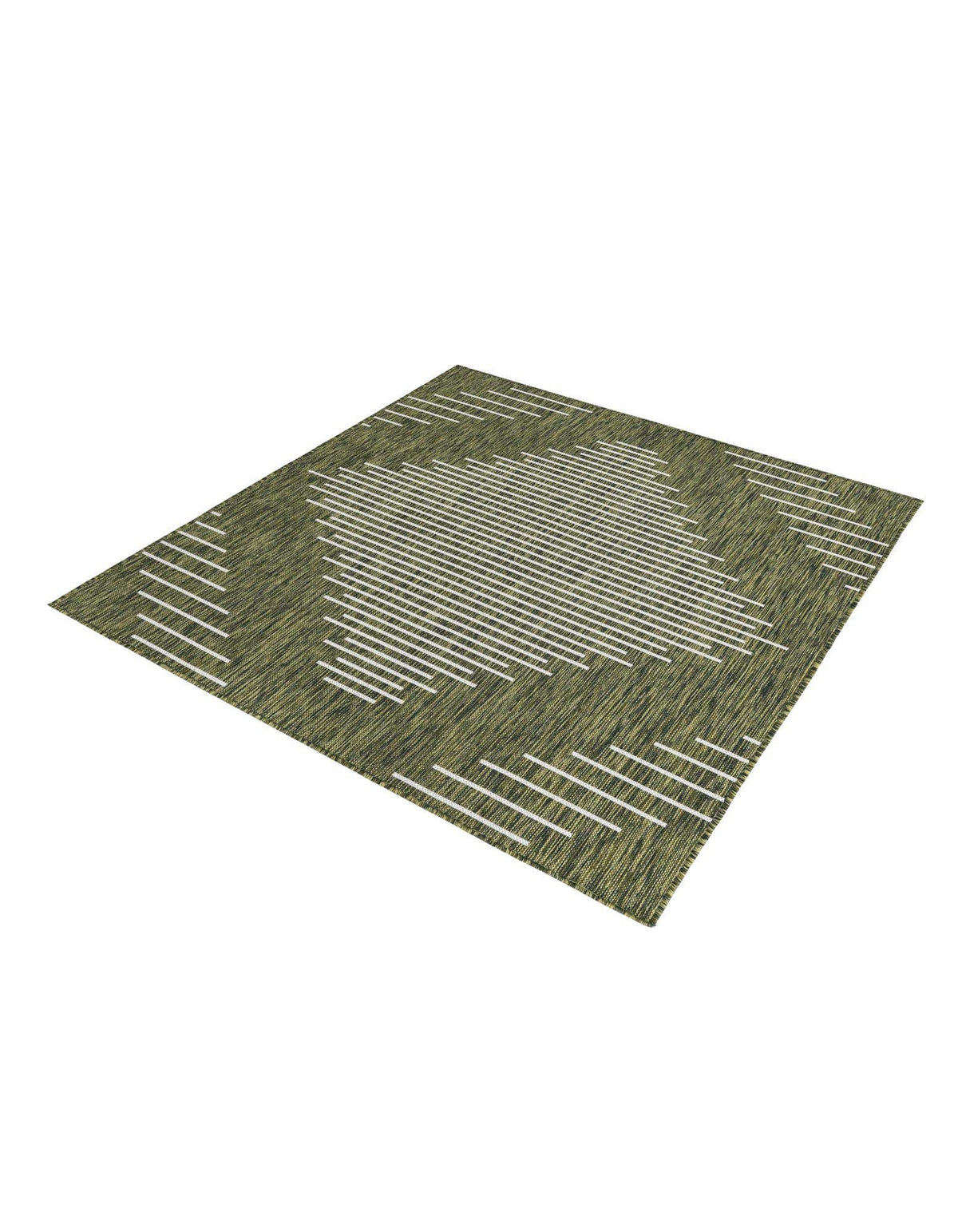 Quadratisch Outdoor Teppich Tulum Outdoor in Grün von Hadorn™ - Lifestyle Image