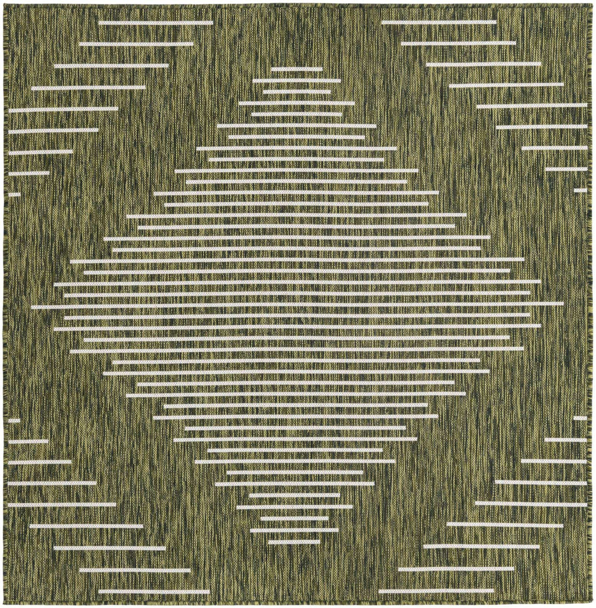 Quadratisch Outdoor Teppich Tulum Outdoor in Grün von Hadorn™ - Lifestyle Image