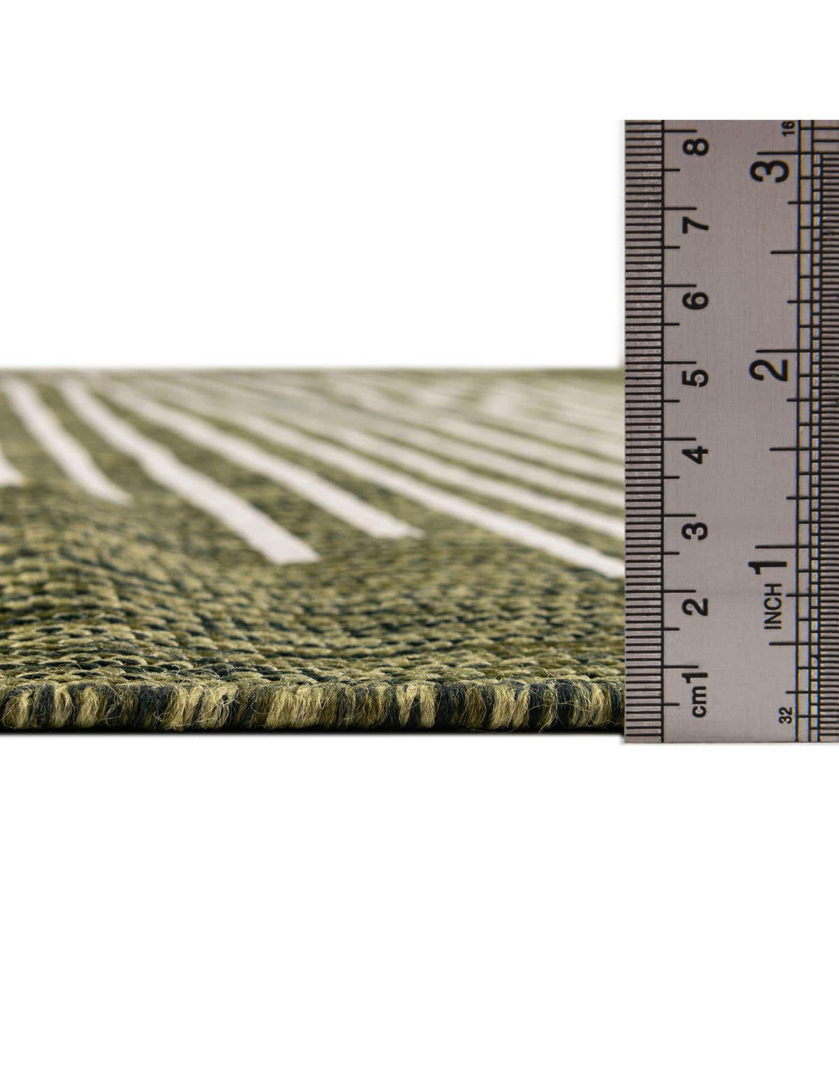 Rund Outdoor Teppich Tulum Outdoor in Grün von Hadorn™ - Lifestyle Image