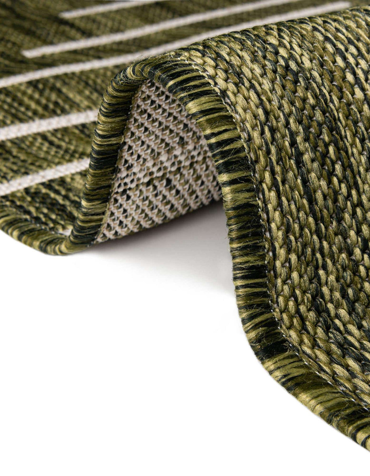 Rund Outdoor Teppich Tulum Outdoor in Grün von Hadorn™ - Lifestyle Image