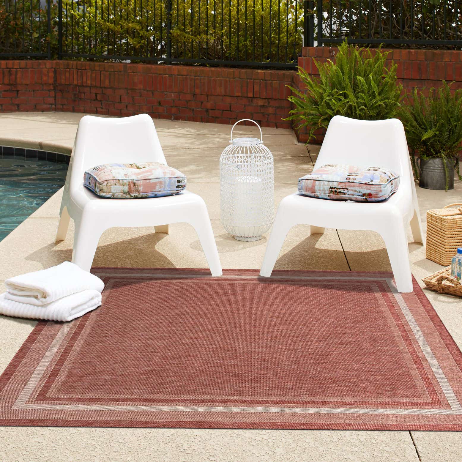 Tulum Outdoor Rug Tulum Outdoor Border | Hadorn - Rugs.Design.Lifestyle - Hadorn.com