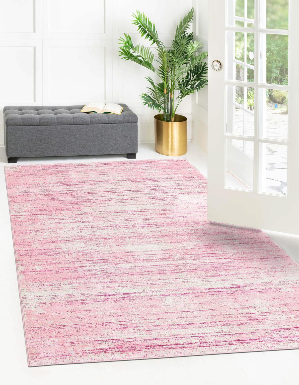 Rechteck Teppich Bellevue in Rosa von Hadorn™ - Lifestyle Image