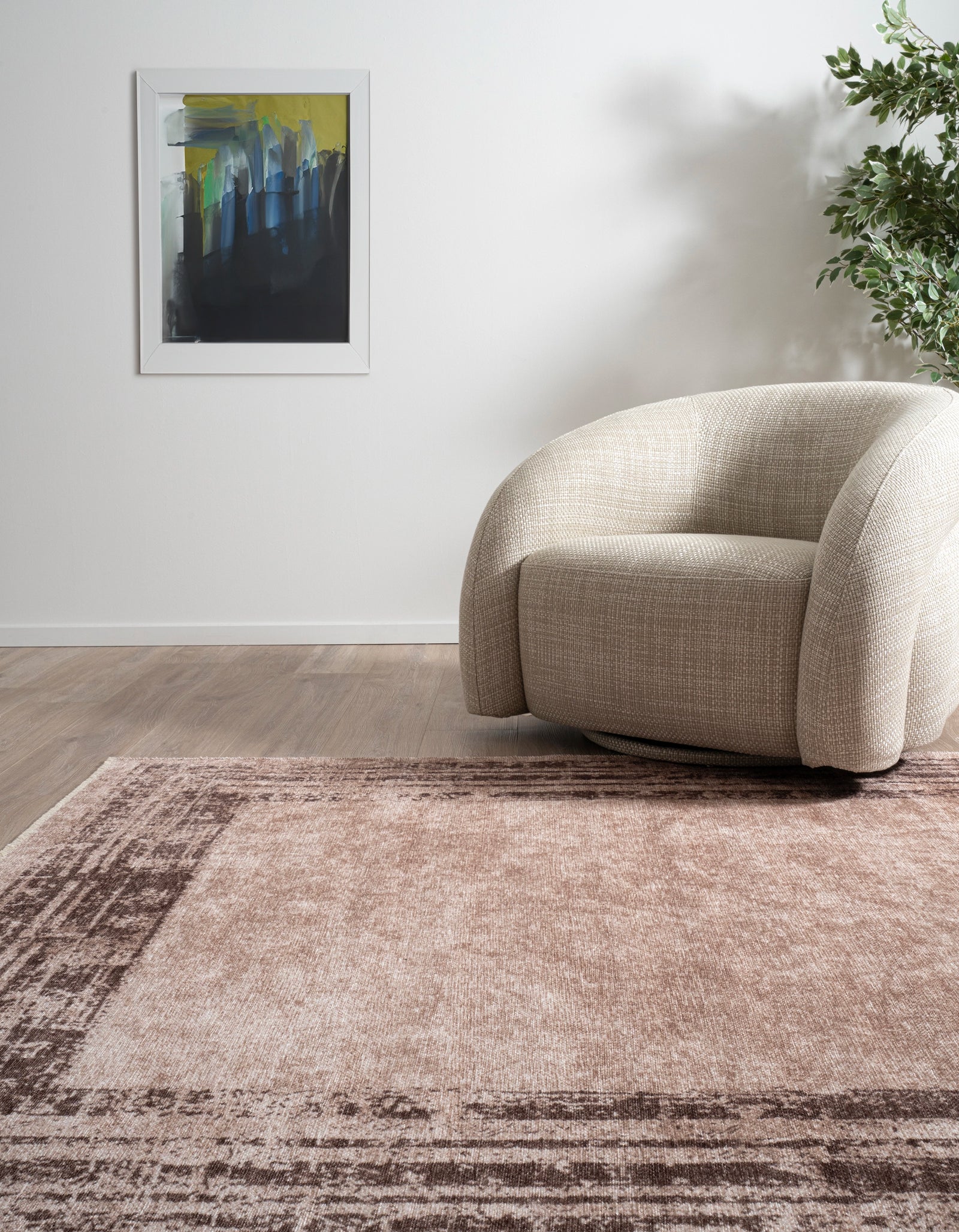 Rechteck Teppich Kriens Stella in Beige von Hadorn™ - Lifestyle Image