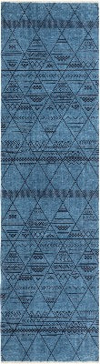 Läufer Teppich Kriens Maya in Blau von Hadorn™ - Lifestyle Image