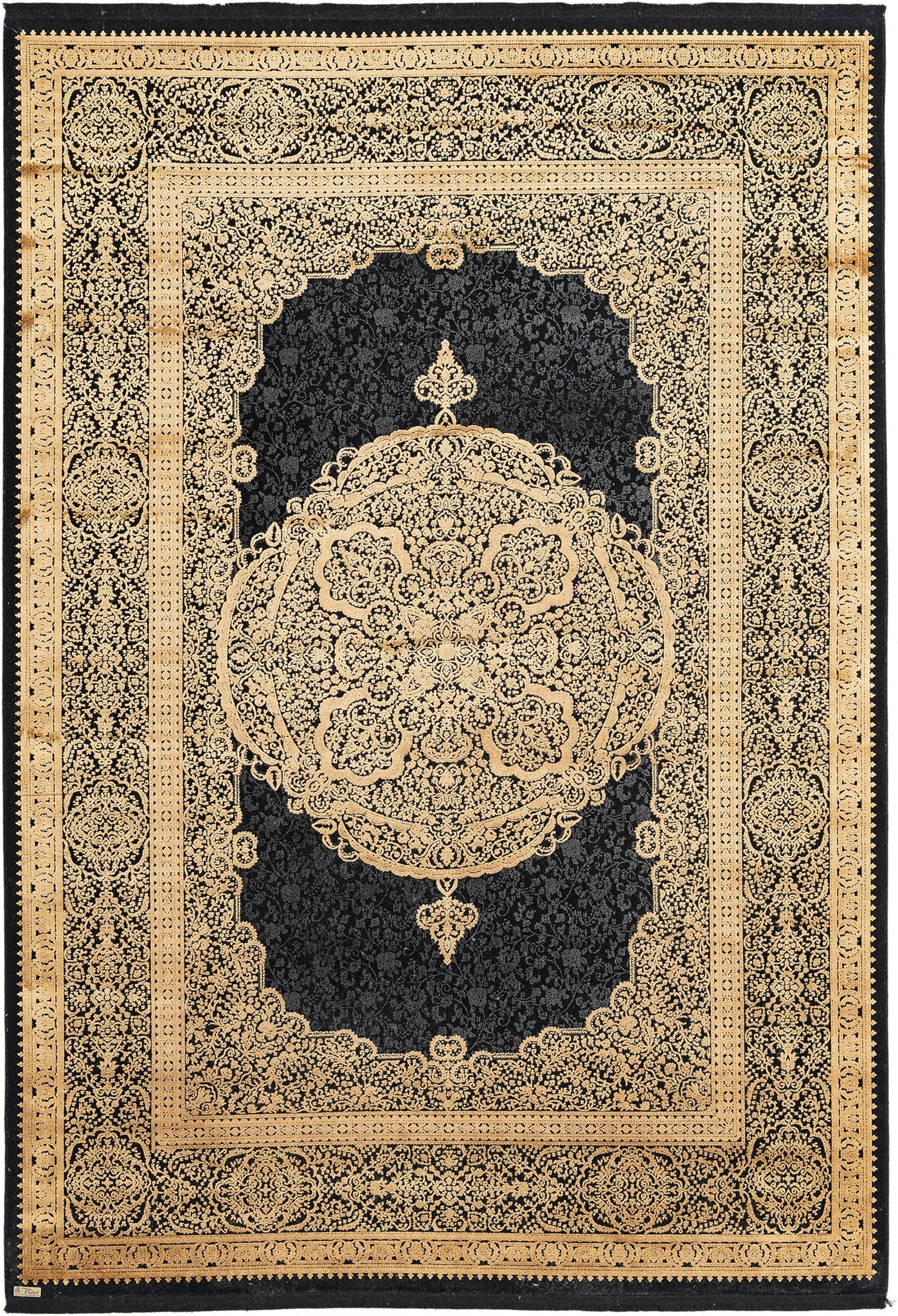 Rechteck Luxus Teppich Bad Ragaz in Dunkelgrau von Hadorn™ - Lifestyle Image