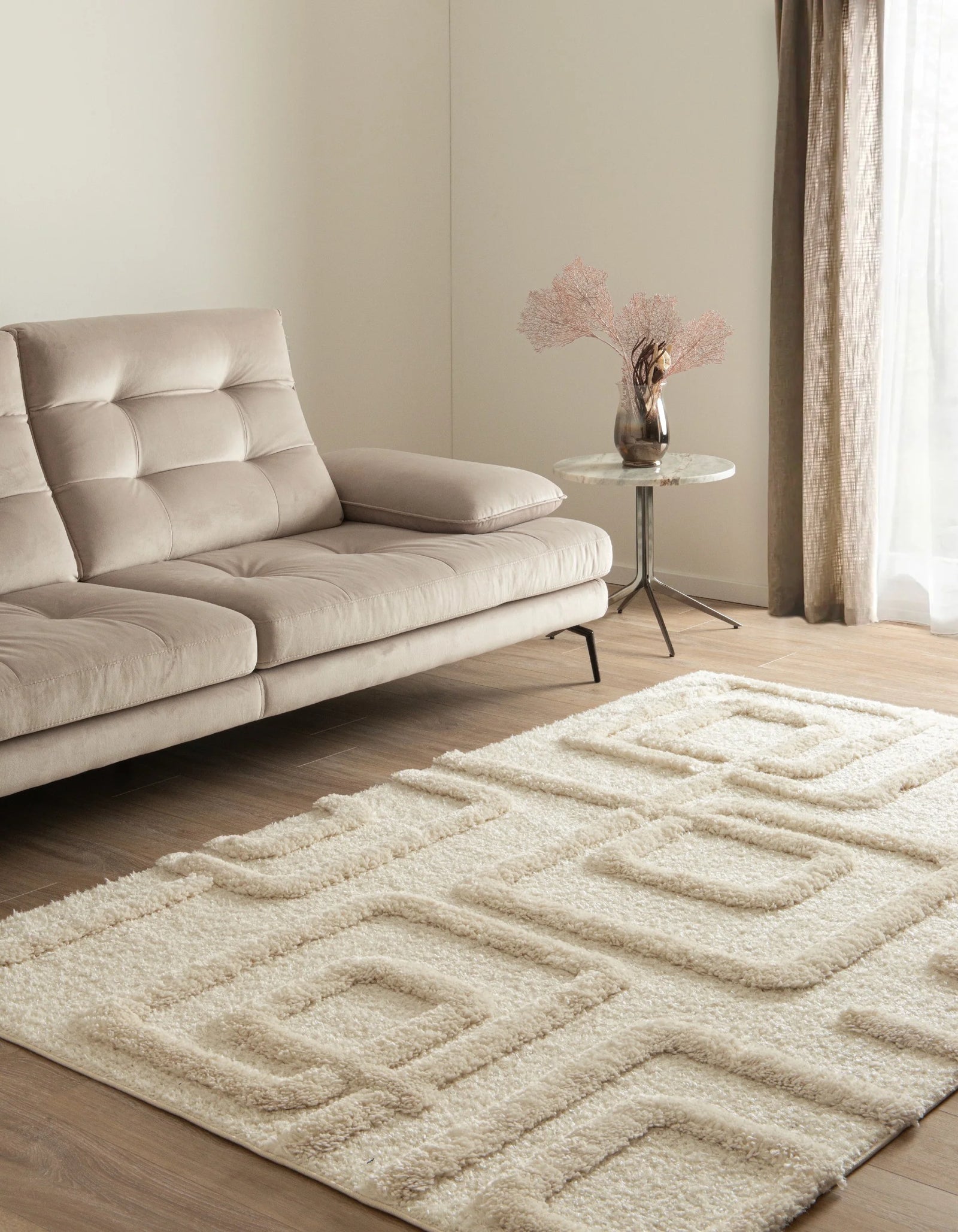 Rechteck Teppich Thun Artem in Weiss von Hadorn™ - Lifestyle Image