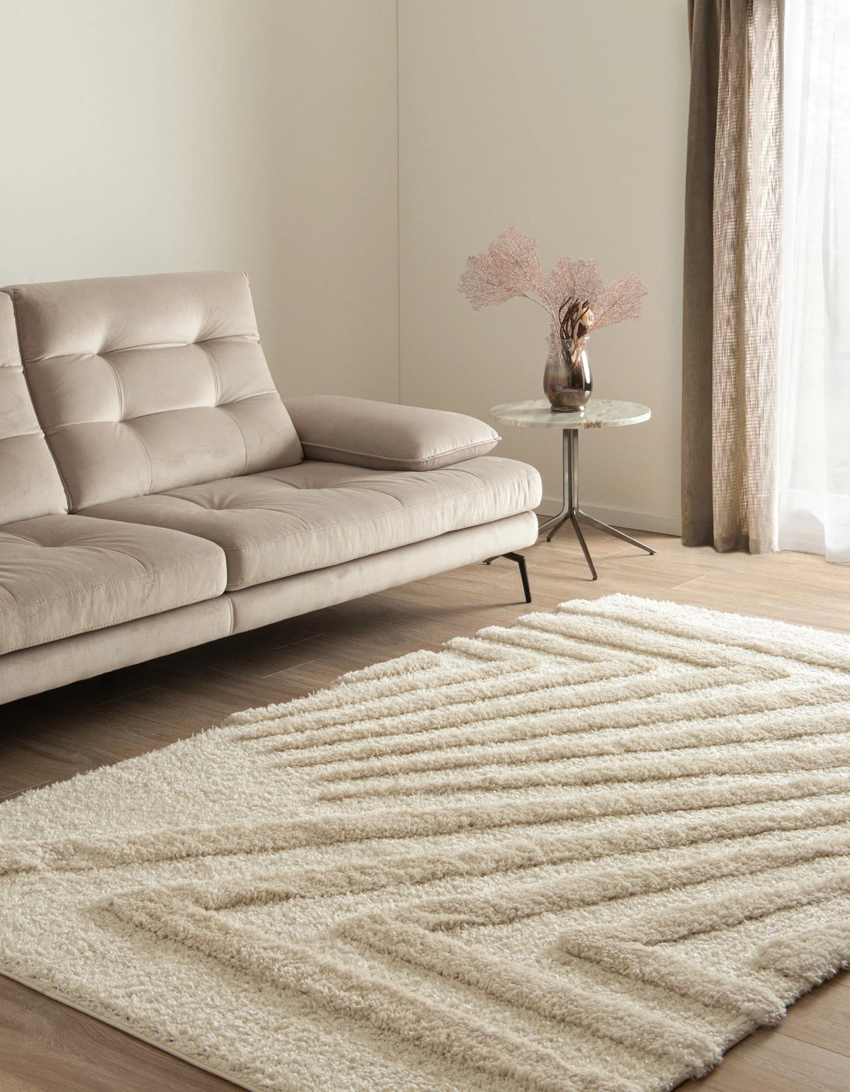 Rechteck Teppich Thun Avis in Weiss von Hadorn™ - Lifestyle Image