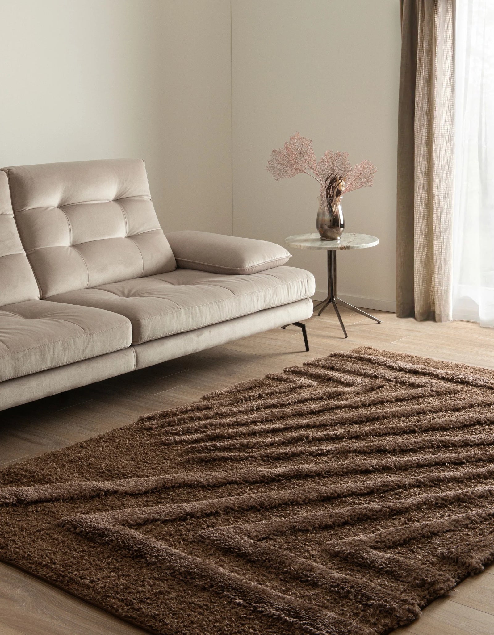 Rechteck Teppich Thun Avis in Braun von Hadorn™ - Lifestyle Image