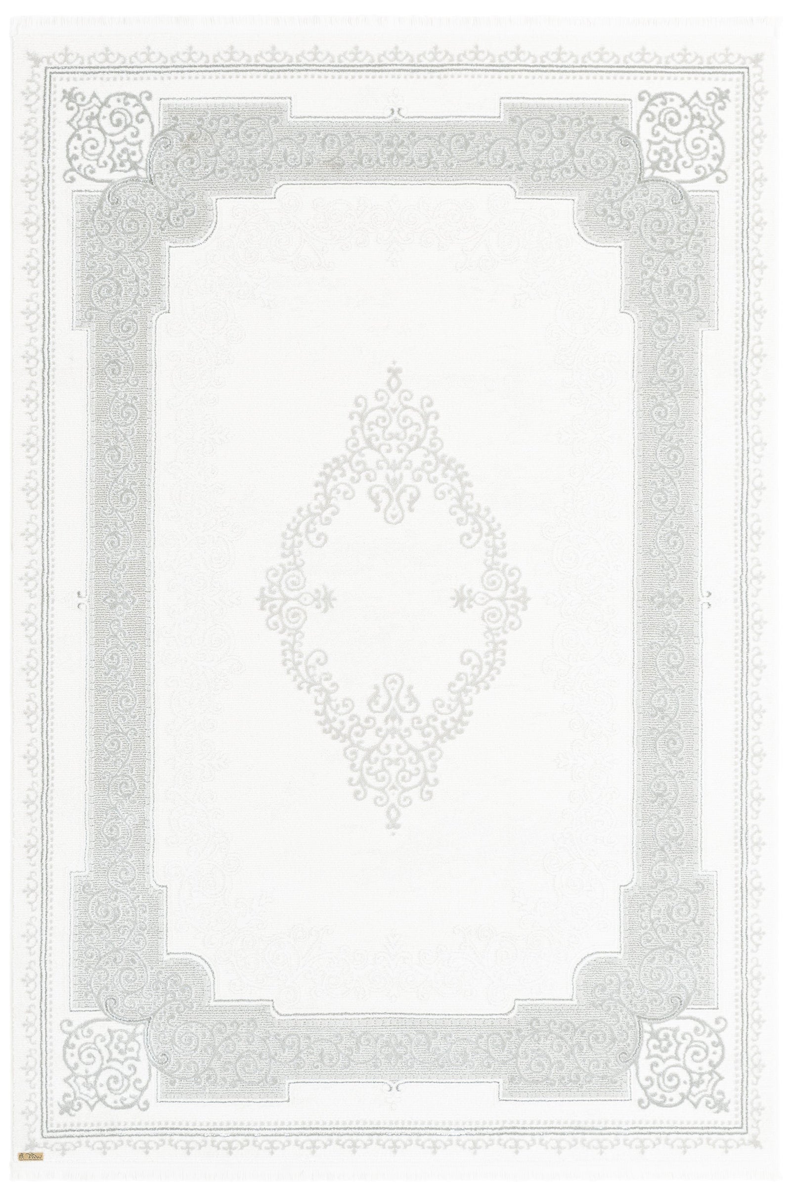 Rechteck Luxus Teppich Lausanne in Weiss von Hadorn™ - Lifestyle Image