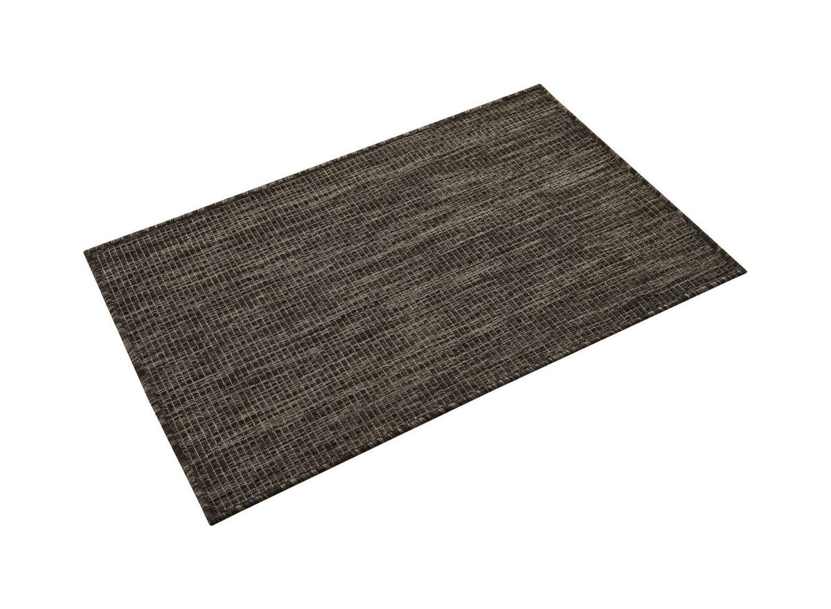 Rechteck Outdoor Teppich Tulum Outdoor in Schwarz von Hadorn™ - Lifestyle Image