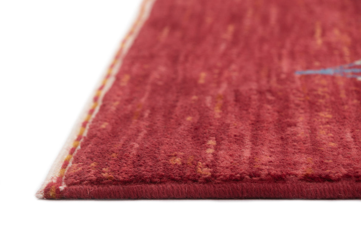 Rechteck Teppich Emmen in Rot von Hadorn™ - Lifestyle Image