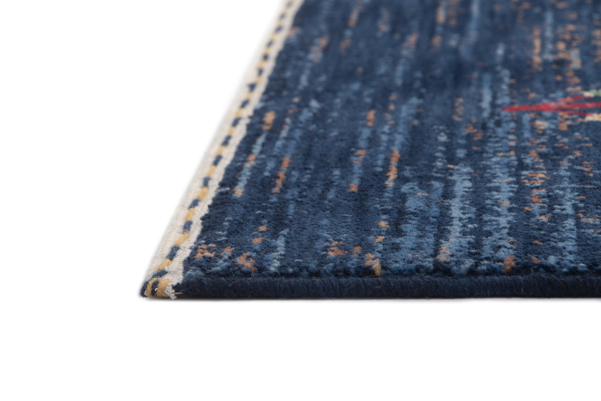 Rechteck Teppich Emmen in Blau von Hadorn™ - Lifestyle Image