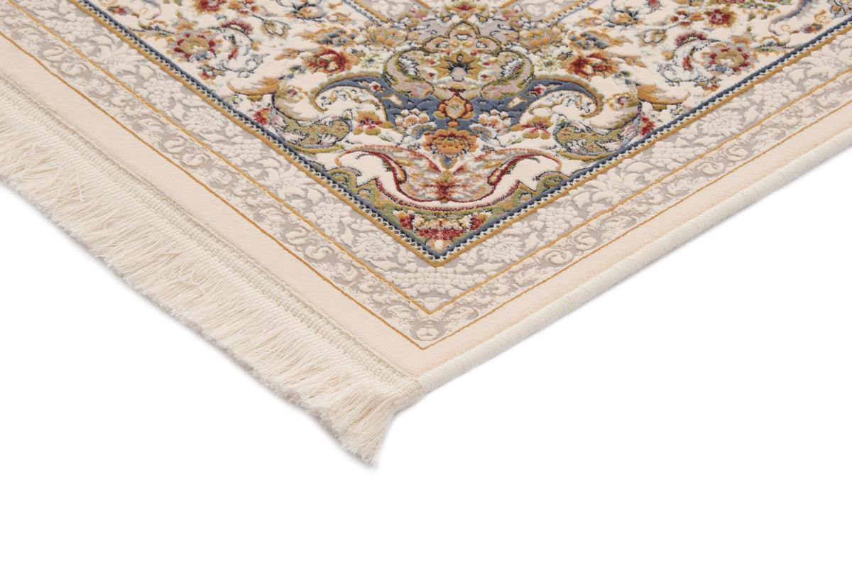 Quadratisch Teppich Moudon in Creme von Hadorn™ - Lifestyle Image