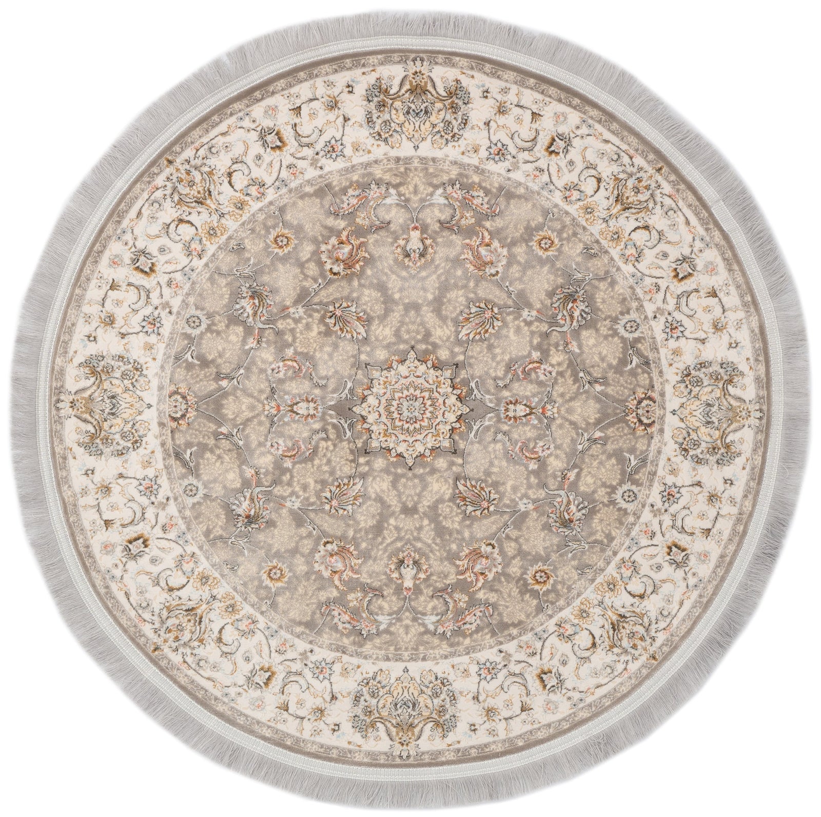 Rund Teppich Antony Oly in Beige von Hadorn™ - Lifestyle Image