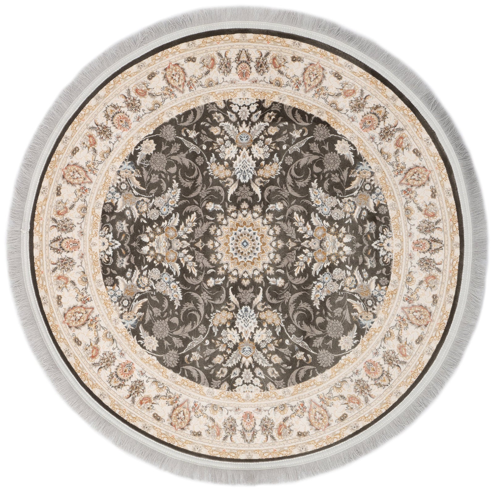 Rund Teppich Antony Sanée in Schwarz von Hadorn™ - Lifestyle Image