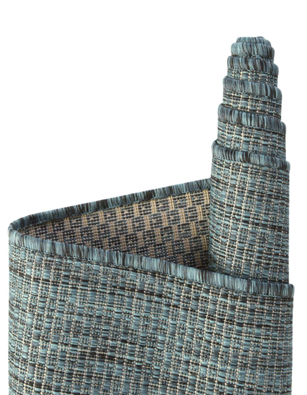 Oval Outdoor Teppich Tulum Outdoor in Blaugrün von Hadorn™ - Lifestyle Image