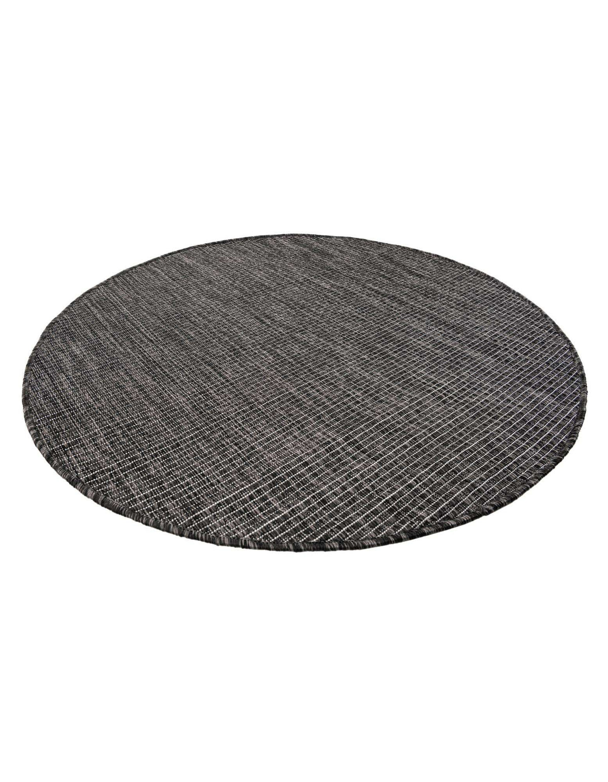 Rund Outdoor Teppich Tulum Outdoor in Schwarz von Hadorn™ - Lifestyle Image