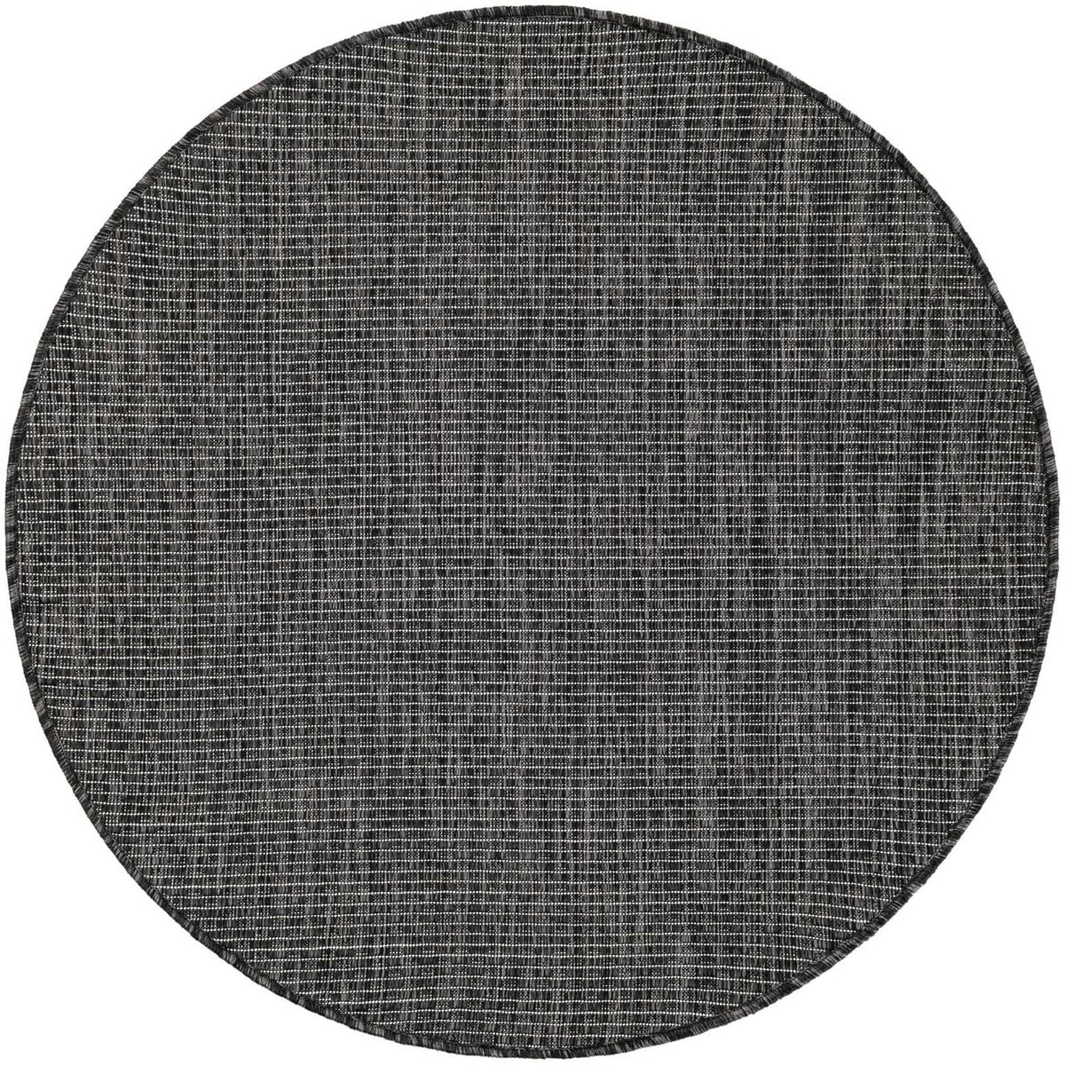 Rund Outdoor Teppich Tulum Outdoor in Schwarz von Hadorn™ - Lifestyle Image