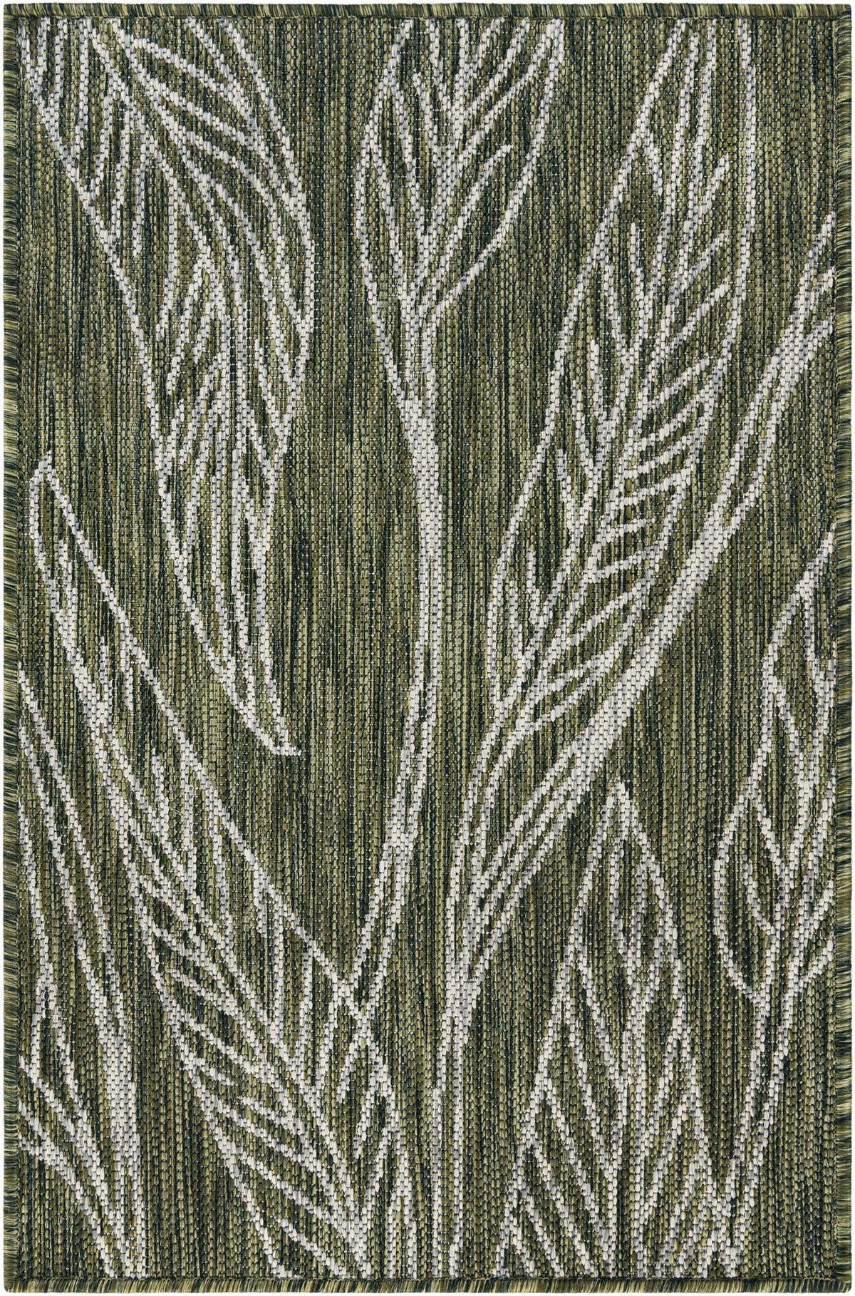 Rechteck Outdoor Teppich Tulum Outdoor in Grün von Hadorn™ - Lifestyle Image