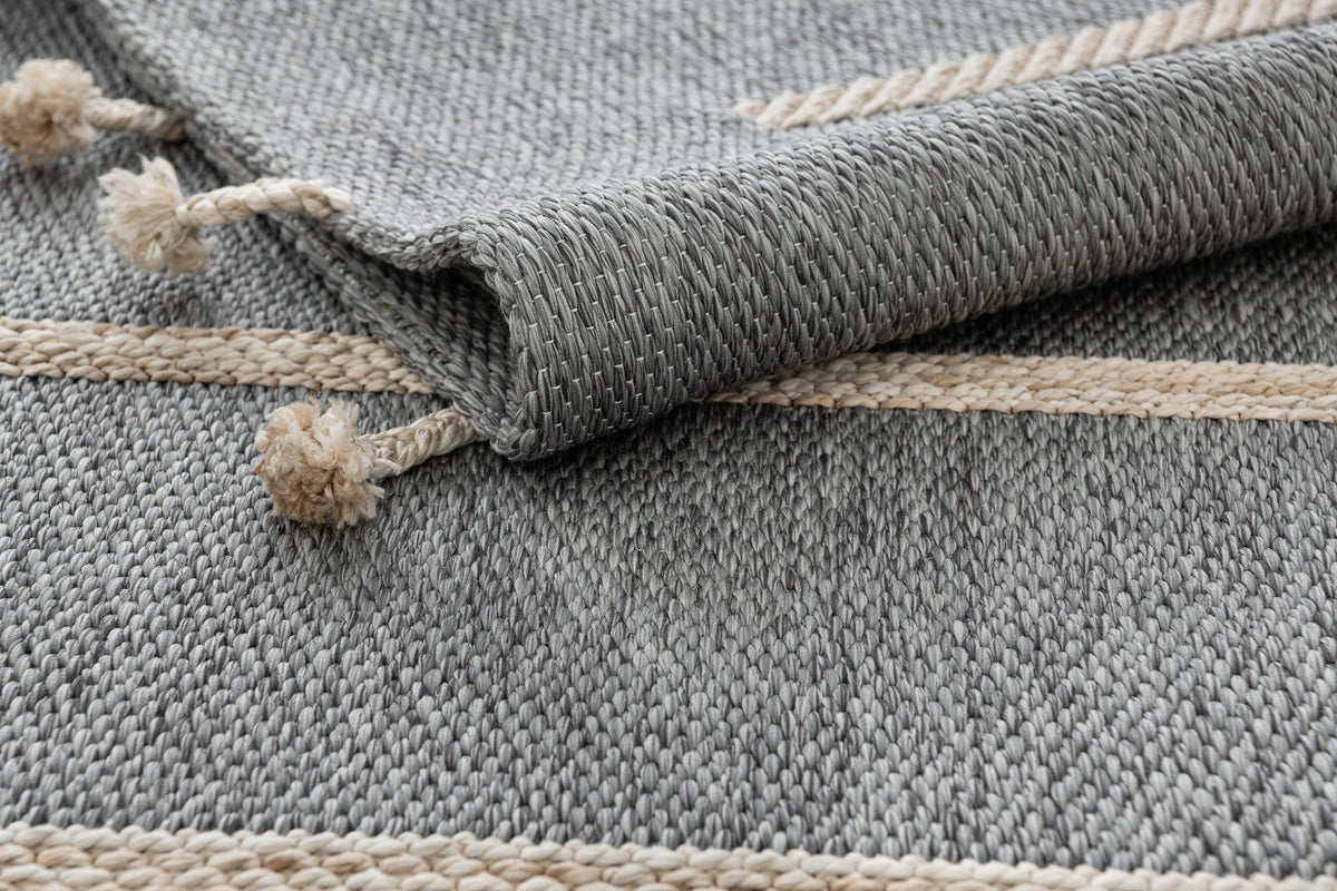 Rechteck Teppich Juniper Boho in Grau von Hadorn™ - Lifestyle Image