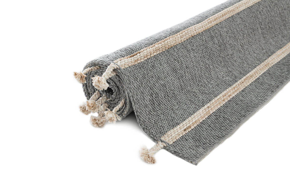 Rechteck Teppich Juniper Boho in Grau von Hadorn™ - Lifestyle Image