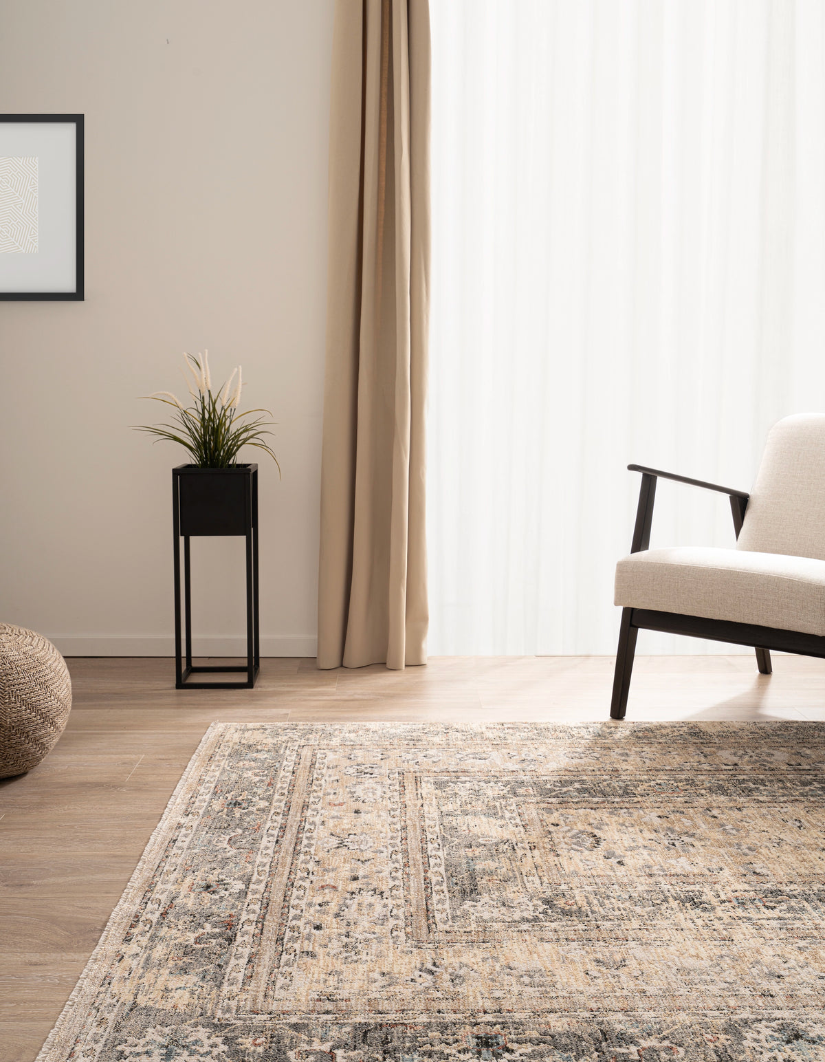 Rechteck Teppich Zora Modern in Creme von Hadorn™ - Lifestyle Image