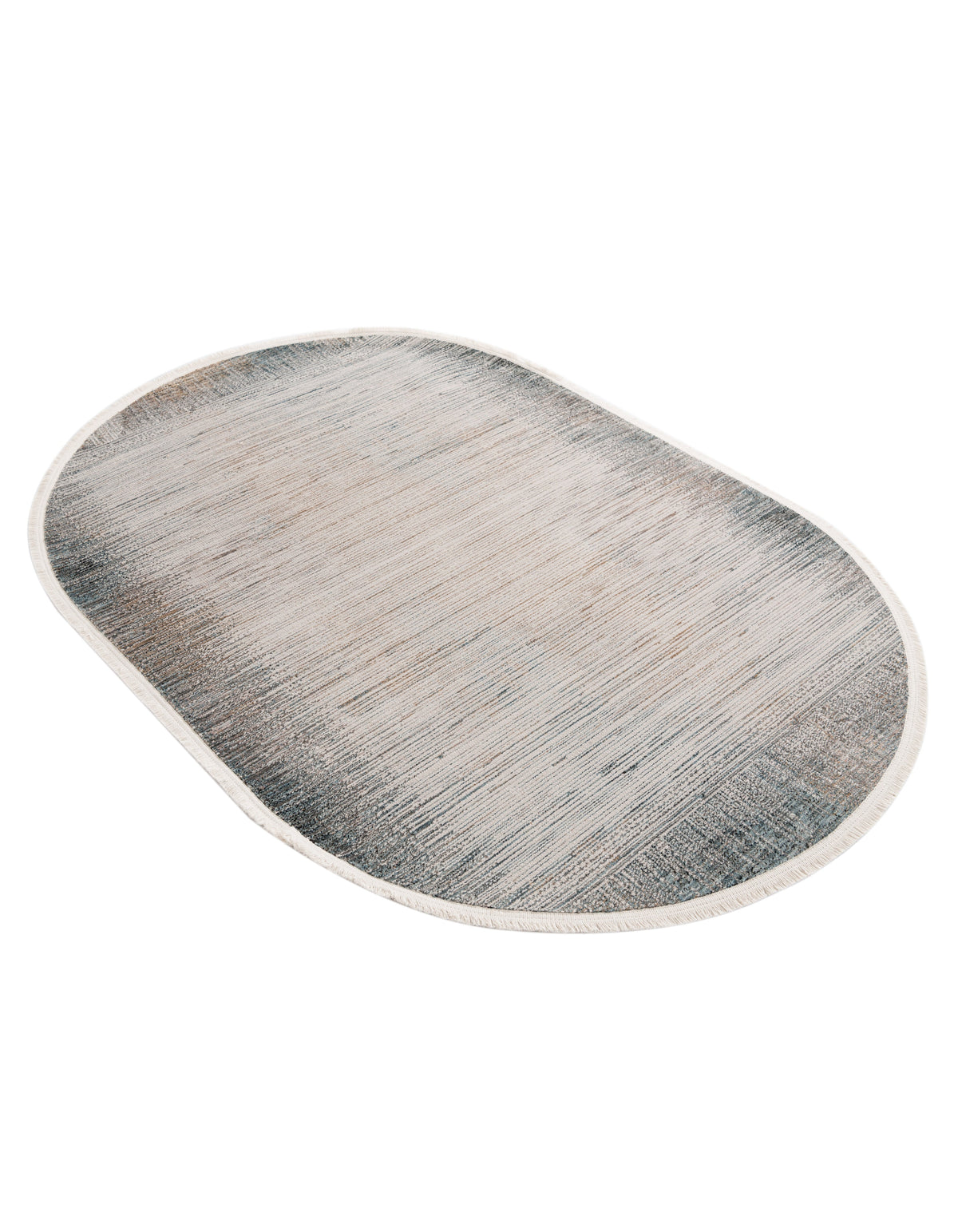 Oval Teppich Zora Blege in Blau von Hadorn™ - Lifestyle Image