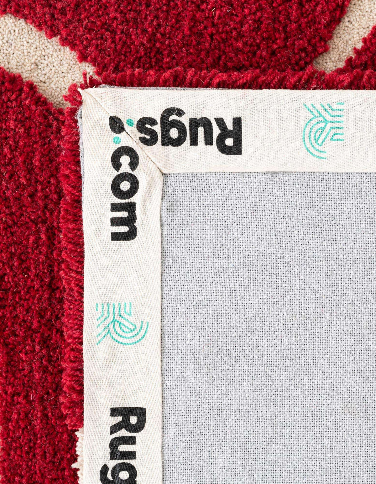 Läufer Teppich AI Handgetuftet in Rot und Elfenbein von Hadorn™ - Lifestyle Image