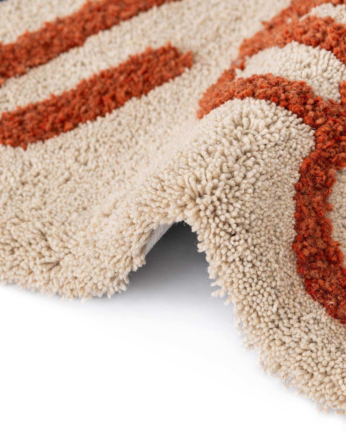 Rechteck Teppich AI Handgetuftet in Elfenbein von Hadorn™ - Lifestyle Image