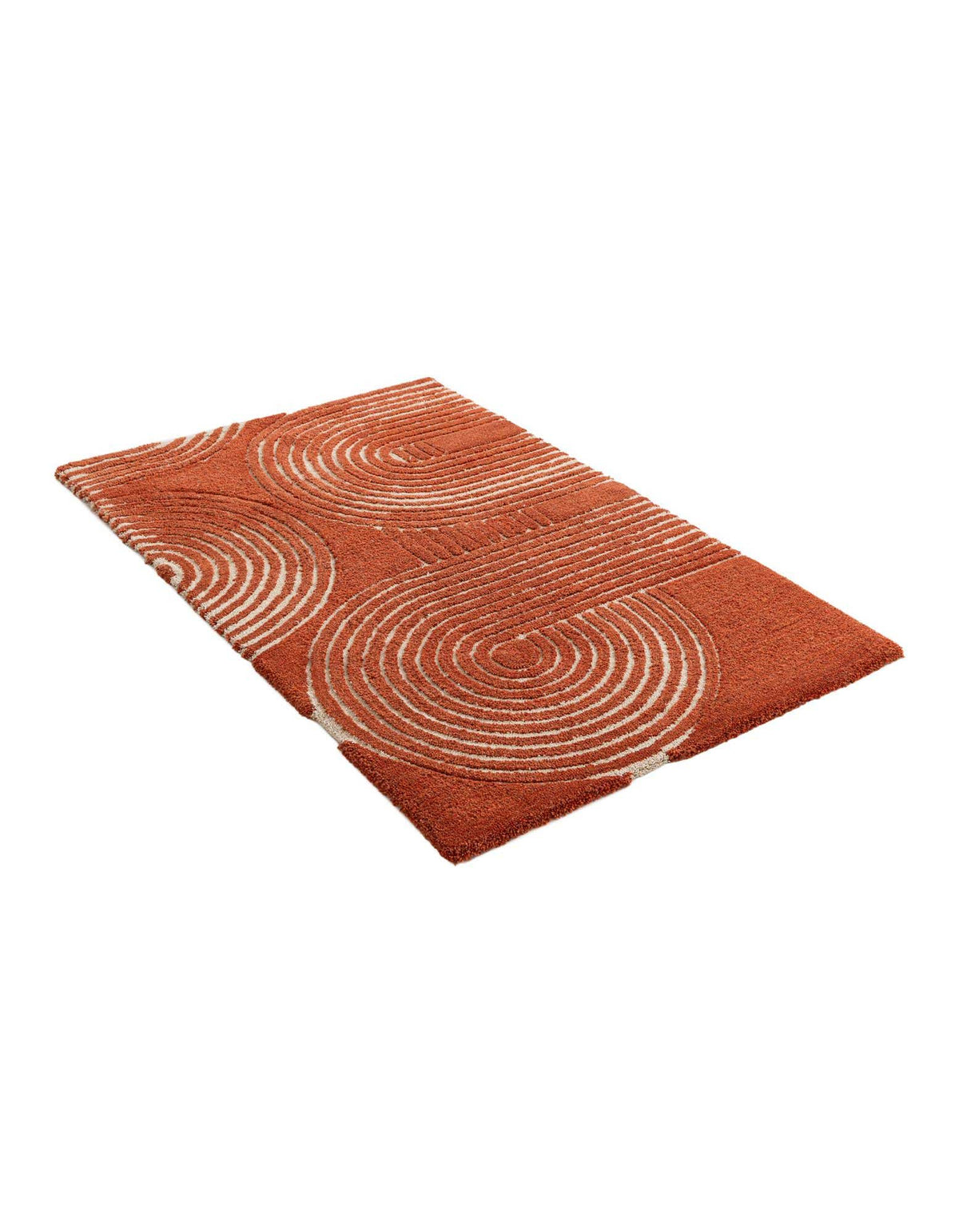 Rechteck Teppich AI Handgetuftet in Orange von Hadorn™ - Lifestyle Image
