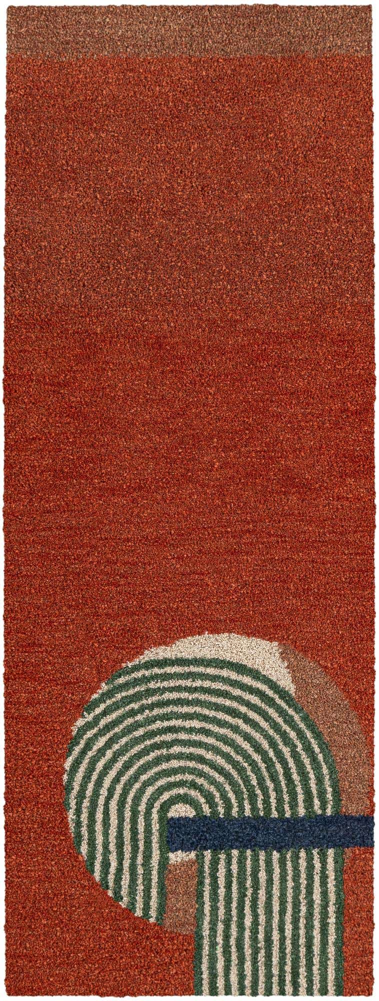 Läufer Teppich AI Handgetuftet in Orange von Hadorn™ - Lifestyle Image