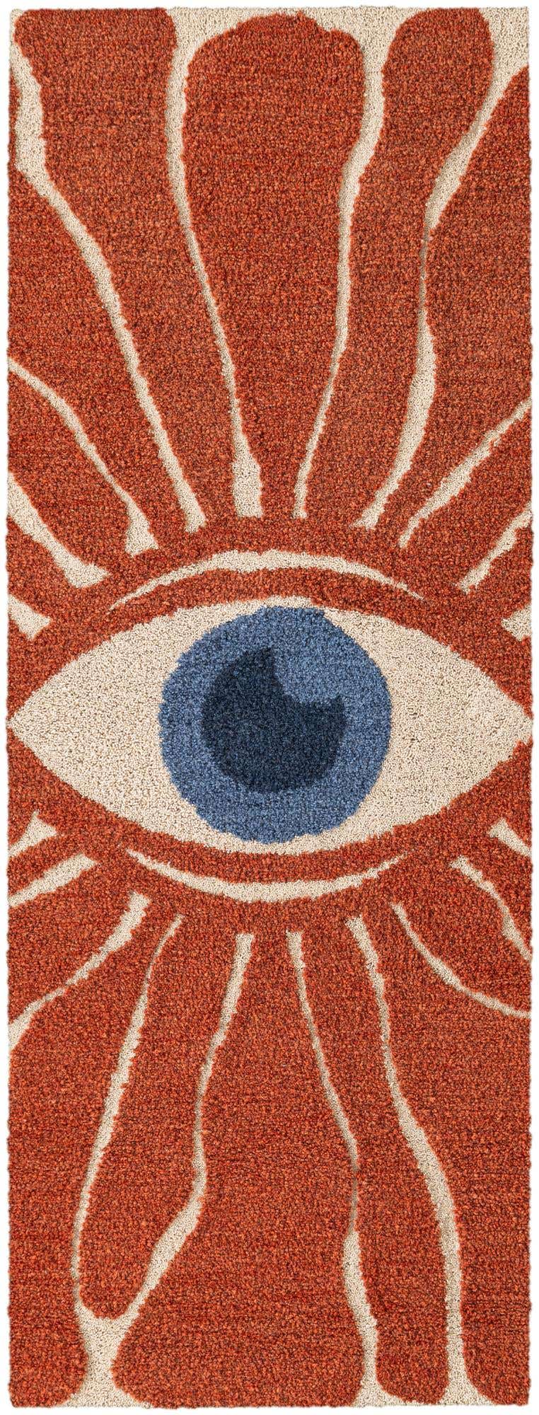 Läufer Teppich AI Handgetuftet in Orange von Hadorn™ - Lifestyle Image