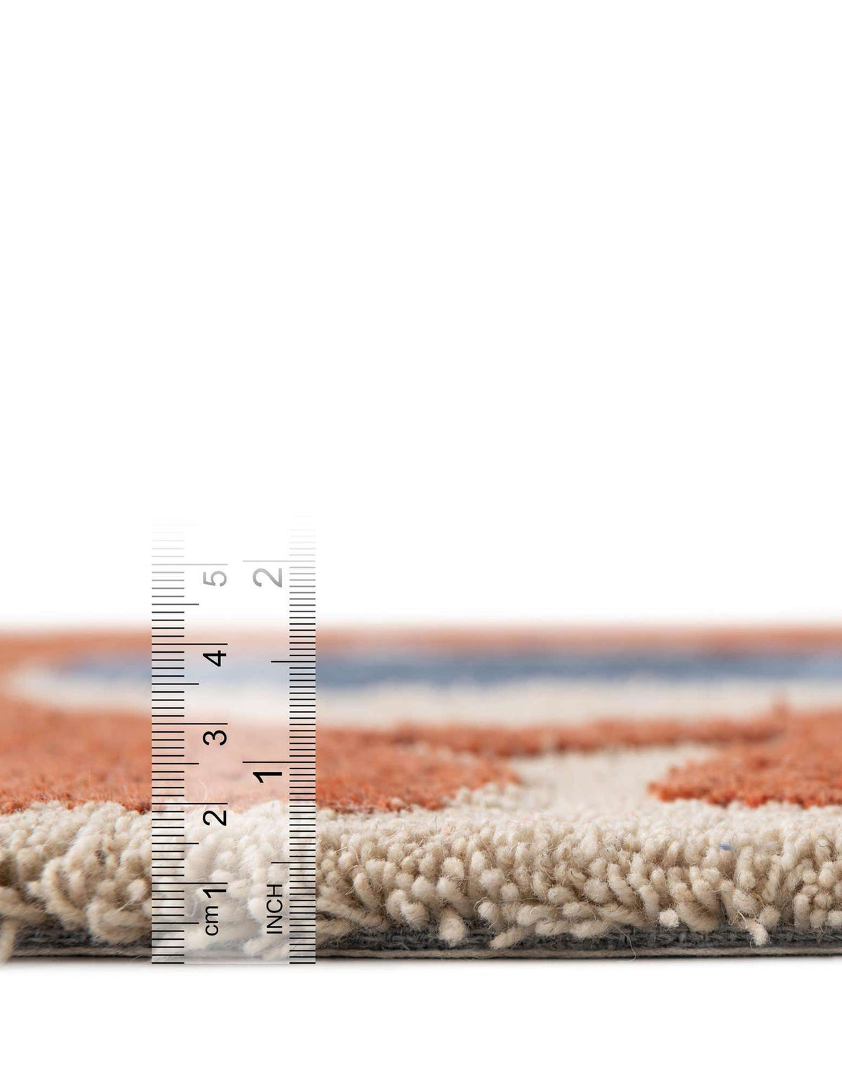 Quadratisch Teppich AI Handgetuftet in Orange von Hadorn™ - Lifestyle Image