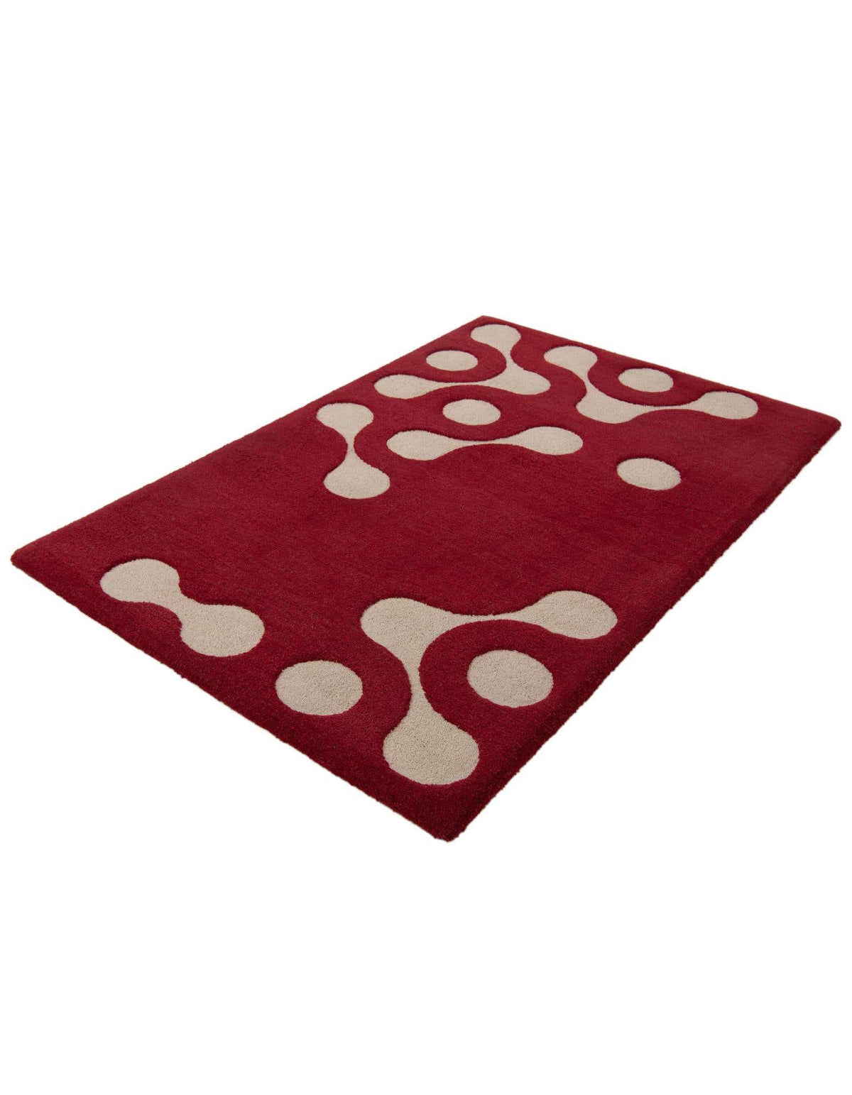 Rechteck Teppich AI Handgetuftet in Rot von Hadorn™ - Lifestyle Image