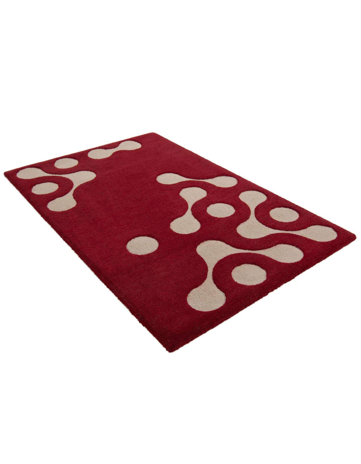 Rechteck Teppich AI Handgetuftet in Rot von Hadorn™ - Lifestyle Image