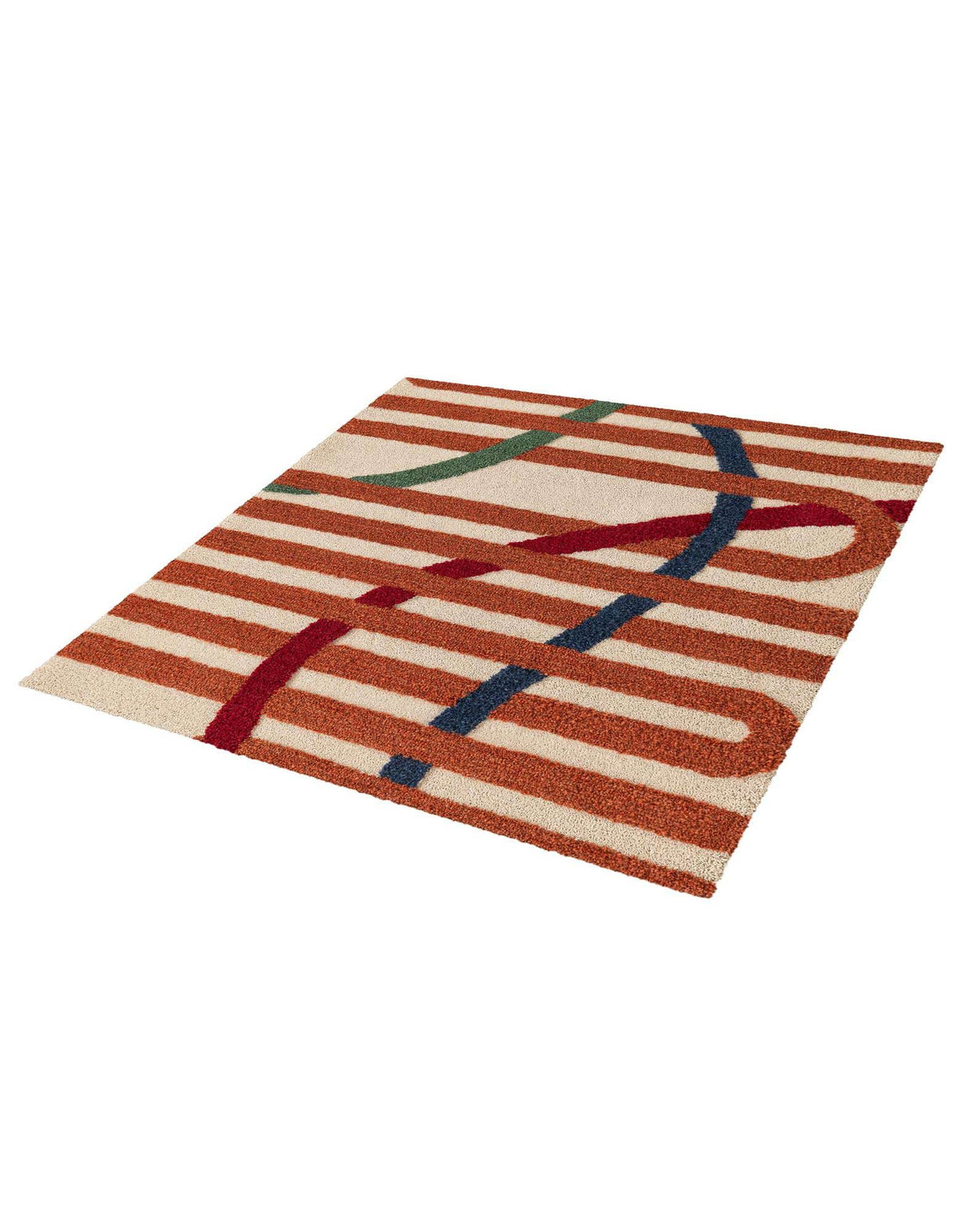 Quadratisch Teppich AI Handgetuftet in Elfenbein von Hadorn™ - Lifestyle Image