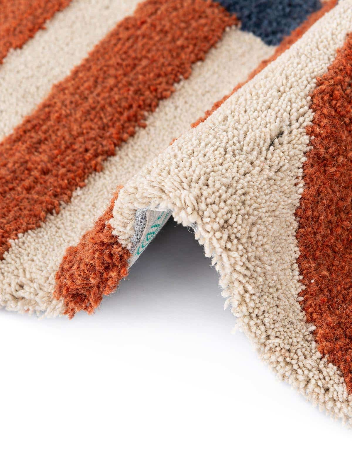 Quadratisch Teppich AI Handgetuftet in Elfenbein von Hadorn™ - Lifestyle Image