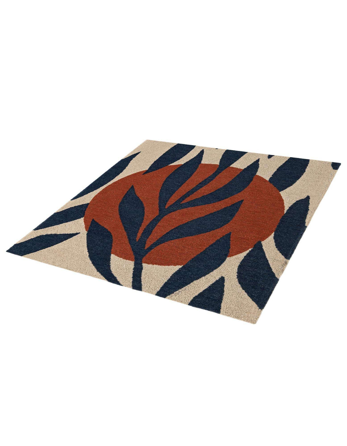 Quadratisch Teppich AI Handgetuftet in Elfenbein von Hadorn™ - Lifestyle Image