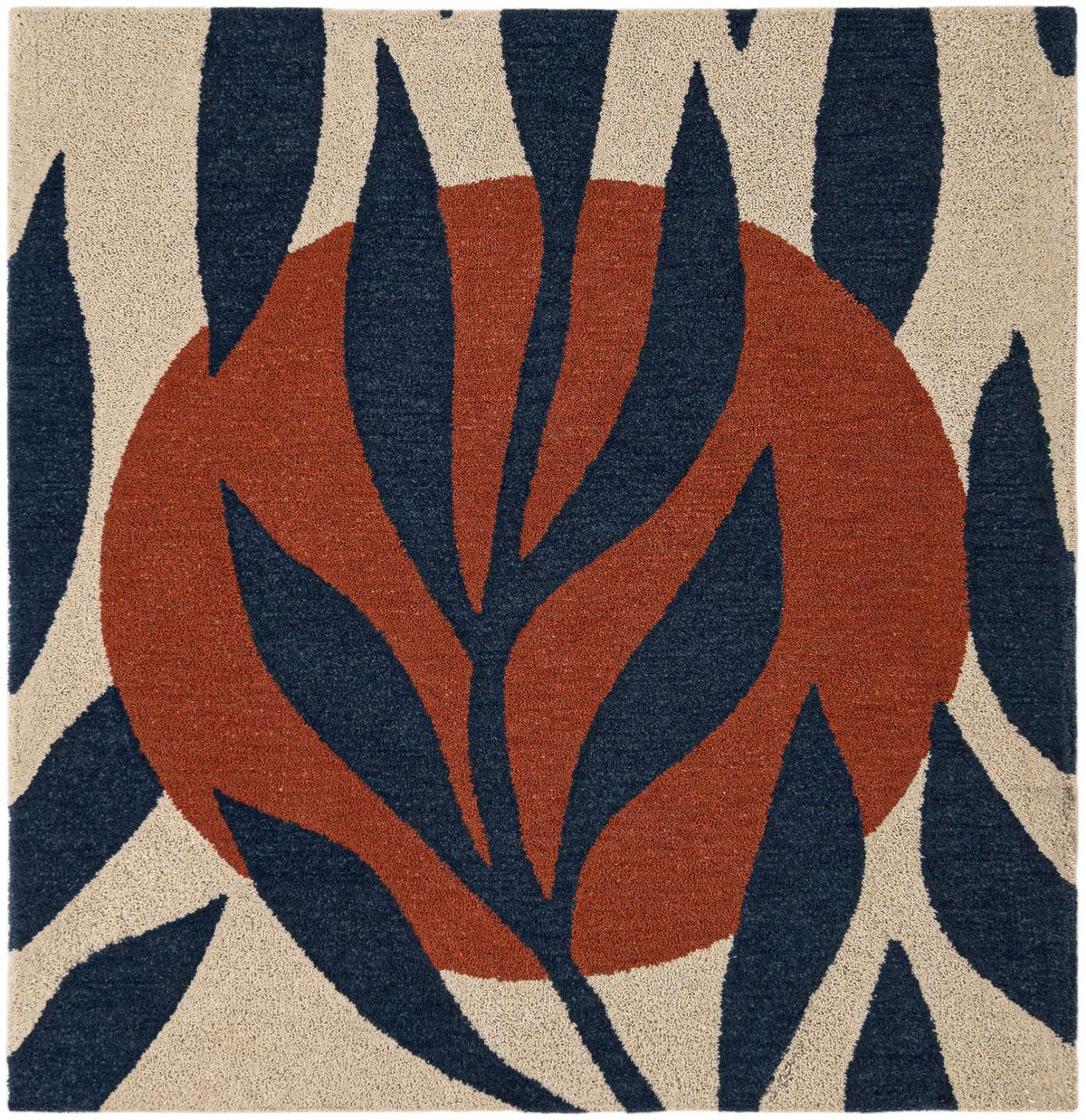 Quadratisch Teppich AI Handgetuftet in Elfenbein von Hadorn™ - Lifestyle Image