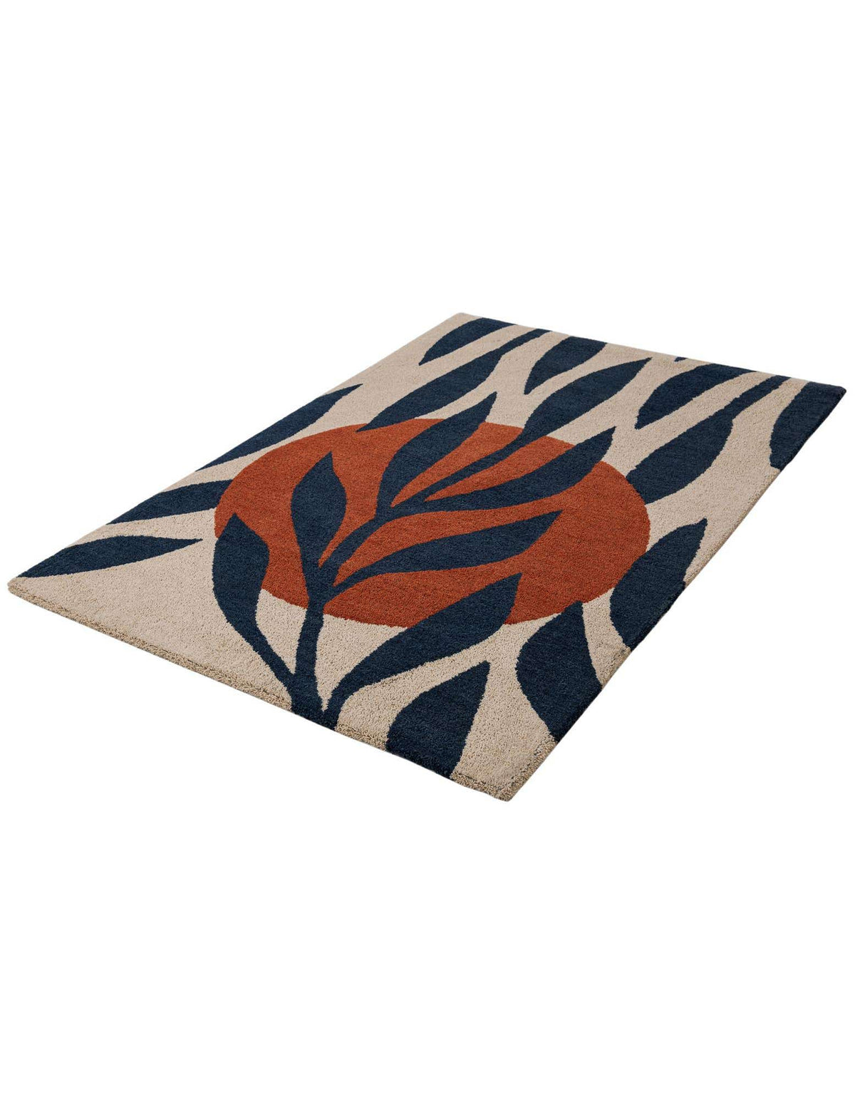 Rechteck Teppich AI Handgetuftet in Elfenbein von Hadorn™ - Lifestyle Image