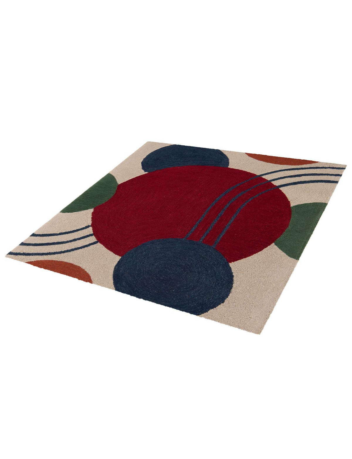 Quadratisch Teppich AI Handgetuftet in Mehrfarbig von Hadorn™ - Lifestyle Image