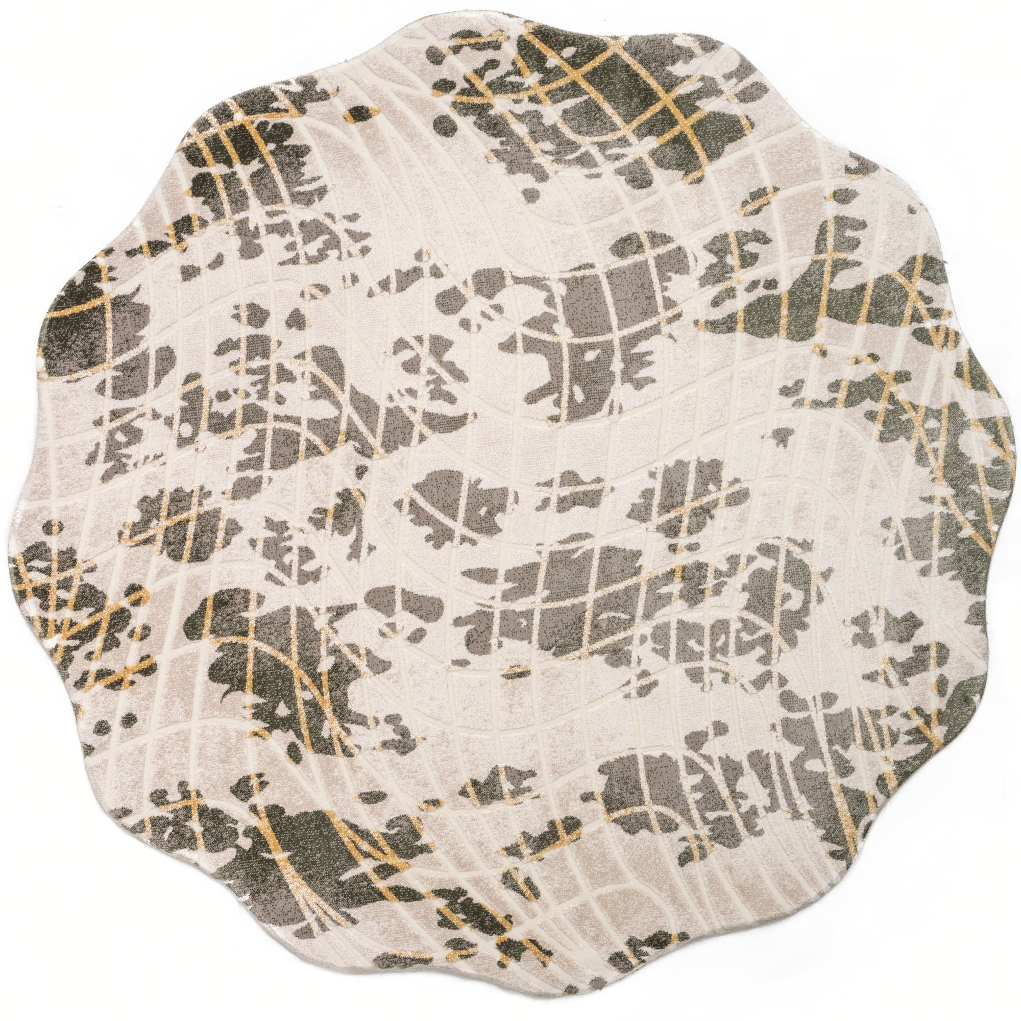 Rund Teppich Royal Orb in Beige von Hadorn™ - Lifestyle Image