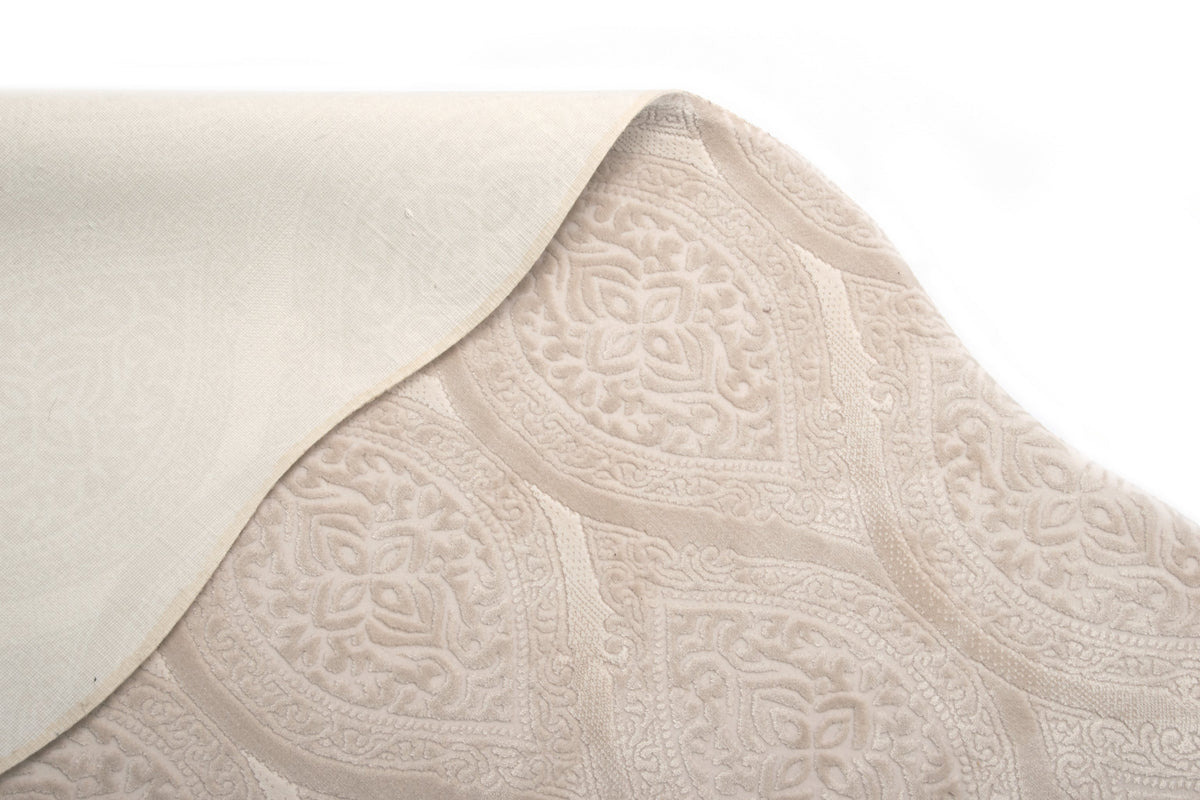 Rund Teppich Royal Eden in Beige von Hadorn™ - Lifestyle Image