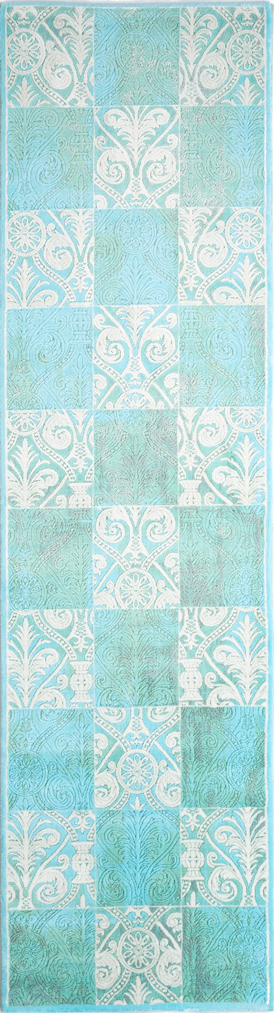 Läufer Teppich Royal Phoenix in Blau von Hadorn™ - Lifestyle Image