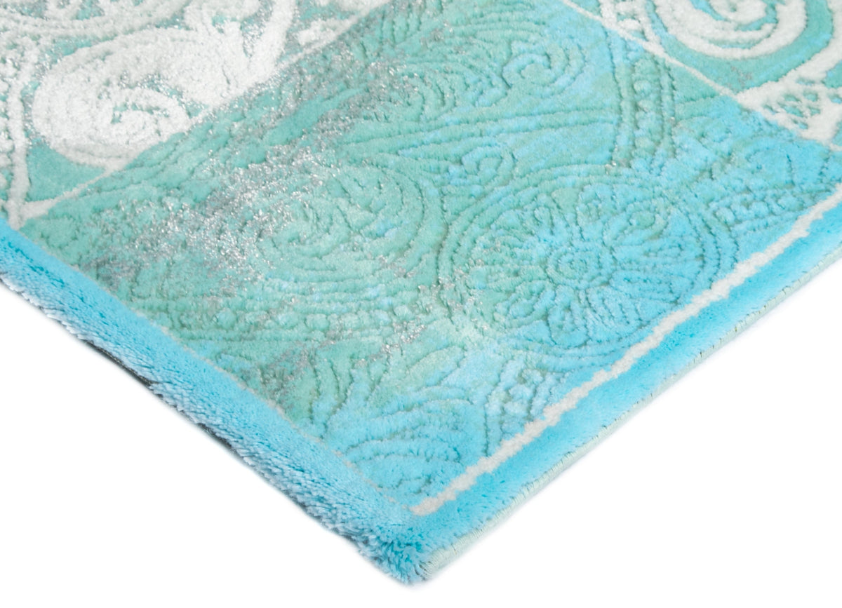 Läufer Teppich Royal Phoenix in Blau von Hadorn™ - Lifestyle Image