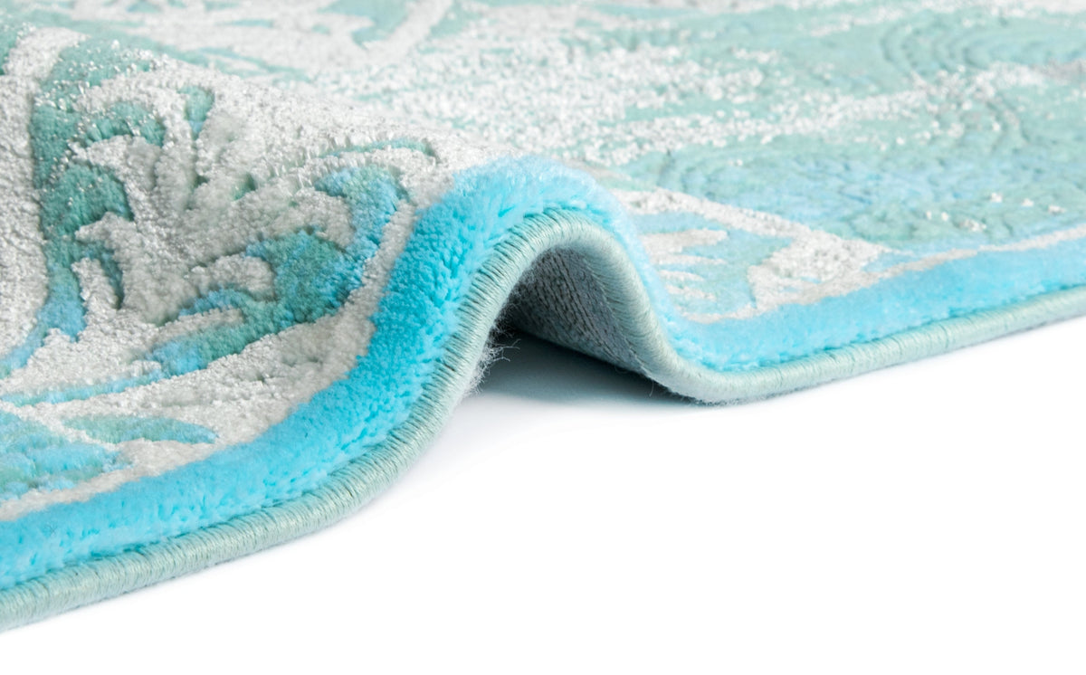 Läufer Teppich Royal Phoenix in Blau von Hadorn™ - Lifestyle Image