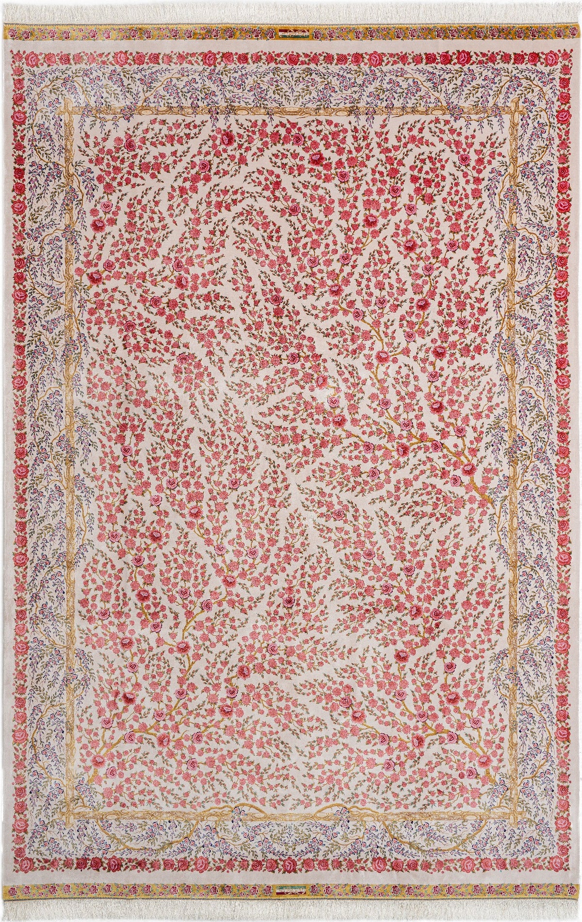 Rechteck Teppich Ghom Design in Rosa von Hadorn™ - Lifestyle Image
