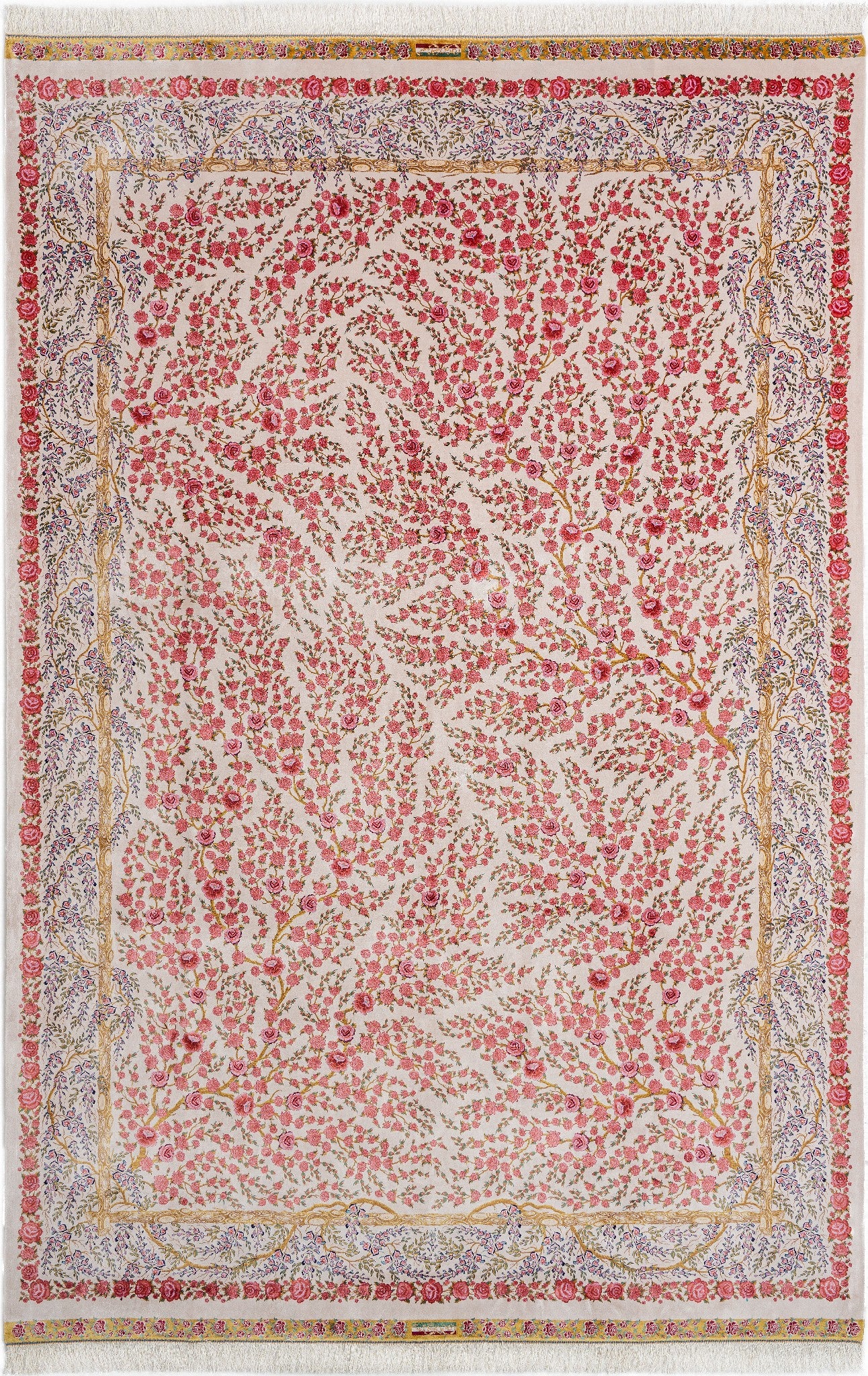 Rechteck Teppich Ghom Design in Rosa von Hadorn™ - Lifestyle Image