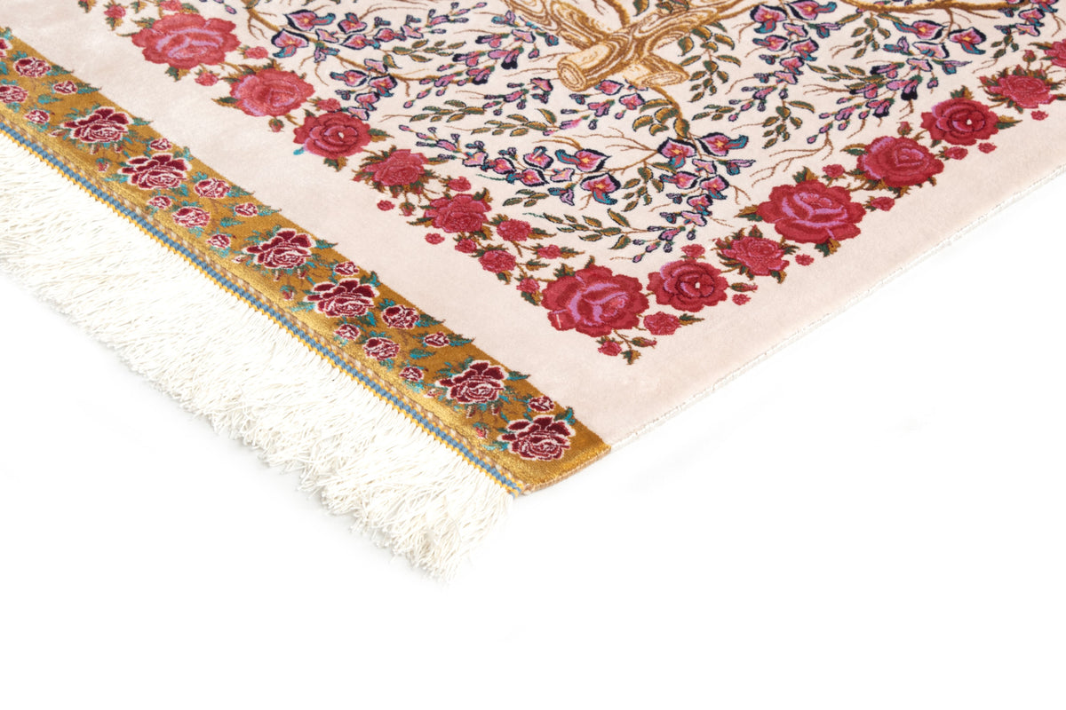 Rechteck Teppich Ghom Design in Rosa von Hadorn™ - Lifestyle Image