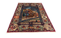 Thumbnail for 150x220 Kashmar with Silk old